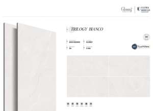 Azulejos de porcelana modernos de diseño premium con acabado brillante, en formatos grandes de 800x1600, 1200x1800 y 750x1500 mm para interiores. - Product Image 3