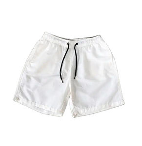 Shorts Blancos de Mujer con Cordón Ajustable, Cintura Media, Casuales, Transpirables, de Poliéster Tejido, Corte Regular, Estampado Floral, Detalle de Botones, Lavado a la Piedra - Product Image 4