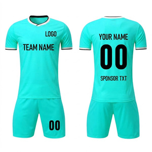 Customized Sublimation Football Uniform Kit Breathable Soccer Jersey Shorts Set High Elasticity Team Athletic Wear Custom Logo - Product Image 1