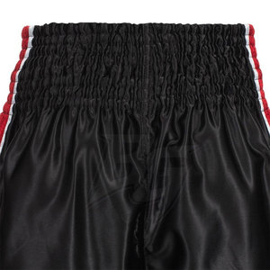 Shorts de Muay Thai de performance haut de gamme avec logo personnalisé, finition satinée/polyester lisse, respirants, séchage rapide, entraînement en équipe - Product Image 3