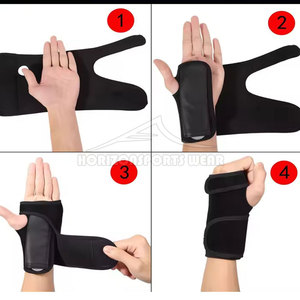 Protector de Muñeca de Nailon/Neopreno con Logotipo Personalizado, Cierre de Gancho y Bucle para Jugadores Adultos, Protección Duradera Antideslizante para Gimnasia y Yoga - Product Image 6