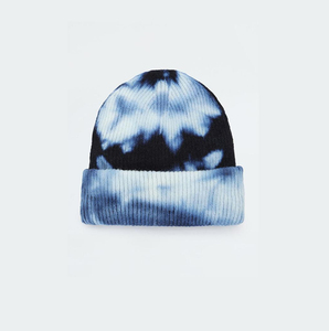 2026 Digital Printing Tie-dye Letter Pattern Knitted <b>Beanie</b> Hat for Unisex Travel Slouchy Stripe <b>Wool</b> <b>Beanie</b> Hat for Adult - Product Image 1