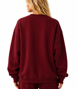 High Quality Custom Logo Print <b>Vintage</b> Unisex <b>Oversized</b> 100% Cotton Eco-Friendly Winter Autumn Mock Neck Pullover <b>Sweatshirt</b> - Product Image 3
