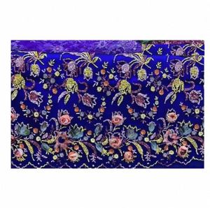 Tissu en maille perlée élégant pour la production de robes de défilé de mode, tissu brodé doux pour costumes et robes de fantaisie - Product Image 1
