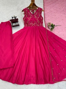 Salwar Kameez para Bodas y Fiestas, Impresionante, con Relieve Regular, Secado Rápido, Estilo Tradicional, Listo para Usar en Todas las Temporadas, Ajuste Regular - Product Image 3