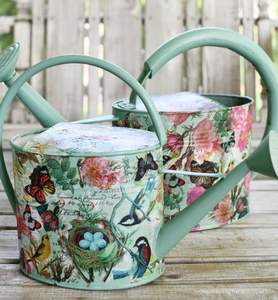 Lightweight metal watering can for indoor plants rust resistant design long spout comfortable <b>grip</b> easy water flow <b>control</b> - Product Image 6