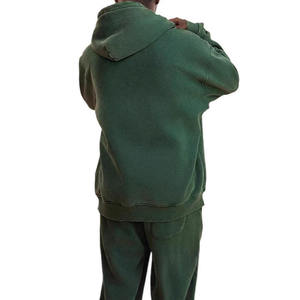 Survêtements personnalisés pour hommes et femmes, sweats à capuche épais 500 GSM 350 GSM en molleton polyester/coton brodé, et shorts amples - Product Image 2