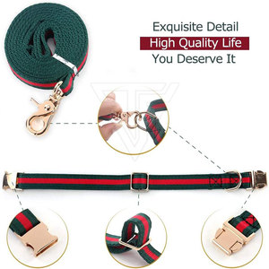 Ensemble collier et laisse classiques pour animaux de compagnie, réglables, en néoprène respirant, couleurs et tailles personnalisables, faible MOQ, vente en gros - Product Image 3