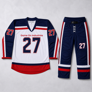 Best Supplier Unique Design Sublimated Private Label High Quality Team Apparel Custom Breathable Sports Ice Hockey Uniform Sets - Product Image 1