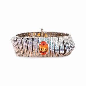 Fashionable Women's <b>Charm</b> <b>Bracelet</b> Moissanite <b>Gold</b> Plated 925 Sterling Silver Luxury Hip Hop Wedding Chain Jewelry Gift - Product Image 2