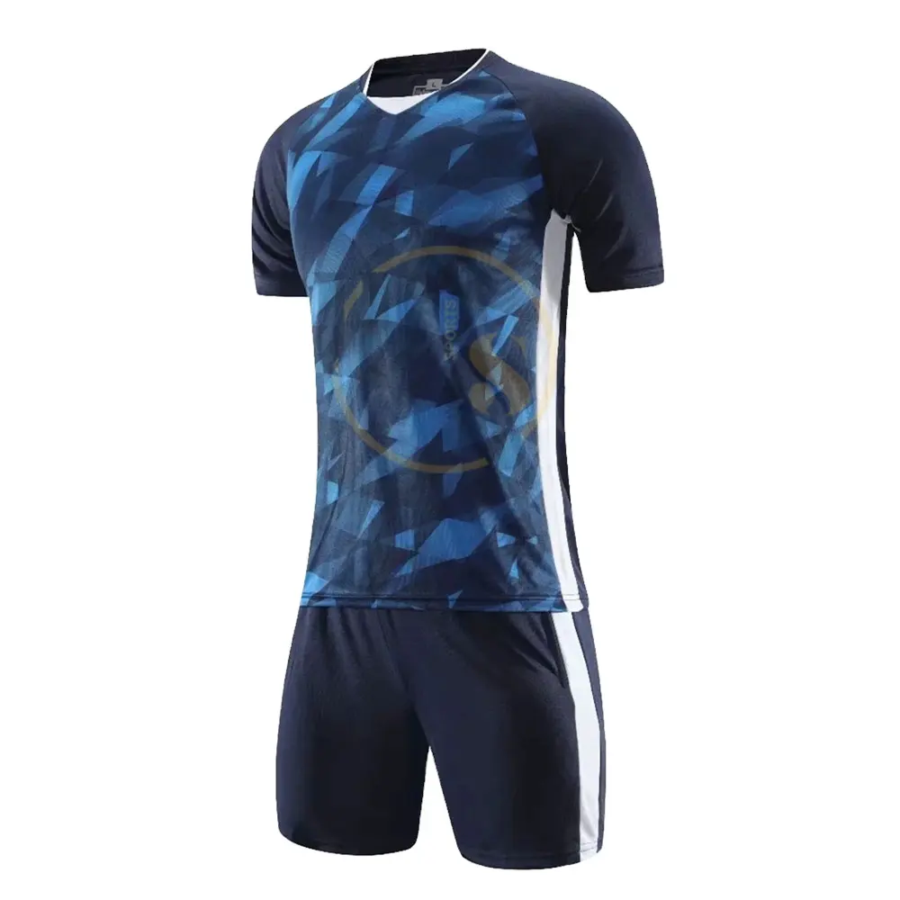 Hot Selling Digitaal Geprinte Kleding Voetbal Uniform Aanpassen Uw Eigen Logo Voetbalkleding Groothandelsprijs Mannen Voetbal Uniform