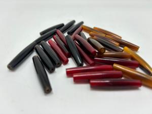 Hand Polished Natural Bone Tube Beads 30-40mm in Mixed Colors for Jewelry <b>Hair</b> <b>Accessories</b> Crafts and Keychains - Product Image 2