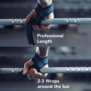 Custom Designed Logo Wrist <b>Straps</b> <b>For</b> Men Women Powerlifting Training <b>Lifting</b> Universal Season Ergonomic Tactical Design Wraps - Product Image 5