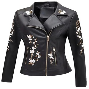 Premium Women's Embroidered Varsity Leather Jacket Wool Body OEM ODM Factory Sample Service Available Global - Product Image 6
