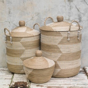 Sustainable Seagrass Laundry Basket Handmade <b>Storage</b> <b>Hamper</b> for Homes and Resorts Bulk OEM Durable from Vietnam - Product Image 6