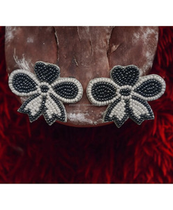 Multicolor Bohemian Flower Pattern Seed Bead Drop <b>Earrings</b> Heart <b>Top</b> Ribbon Design Elegant Statement Jewelry Party Wear Fashion - Product Image 1