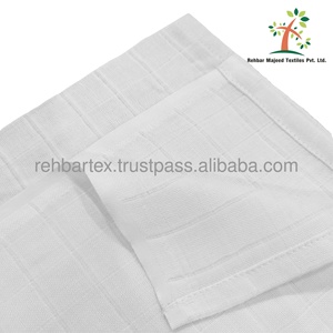 Couche plate pour bébé en mousseline de coton premium, douce, respirante, réutilisable, lavable, pour nouveau-né, OEM/ODM - Product Image 5