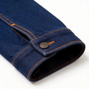Chaqueta de Mezclilla de Invierno para Hombre, Cierre de Botón, Estilo Casual, Impermeable, Ecológica, Transpirable, Gruesa, Diseñada para Streetwear y Fin de Semana - Product Image 4