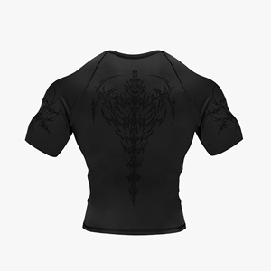 Camiseta Deportiva de Manga Larga para Hombre, Diseño Sublimado Personalizado, Compresión, Estilo Urbano, para Gimnasio y Fisicoculturismo - Product Image 3