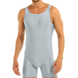 <b>Men</b> Lightweight Wrestling <b>Singlets</b> Breathable Fabric <b>For</b> Training Practice Gym Workout And Sports Competition Use - Product Image 2