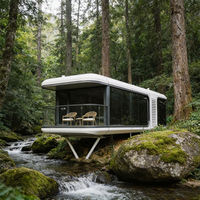 Capsule spatiale modulaire de luxe à prix d'usine, maisonnette étanche préfabriquée mobile pour hôtels et hébergements familiaux
