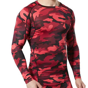 <b>Men</b> White Long Sleeve <b>Compression</b> Rash Guard With Colorful Striped Sleeves Quick Dry Sport <b>Shirt</b> Adult Fit - Product Image 3