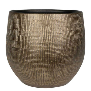 Macetero de Latón Vintage de Nuevo Diseño, Forma Perfecta, Ideal para Decoración de Jardín Interior y Exterior, Color Dorado, con Asa de Cara de León - Product Image 2