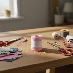 Bobina di Corda in Cotone Ilan 3mm Rosa, Filo da Cucito - Product Image 2