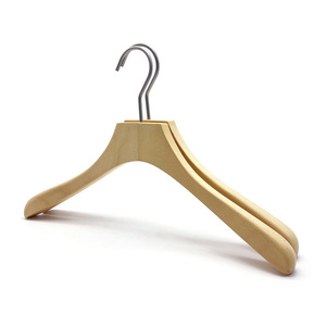 High-quality Custom logo wooden <b>hangers</b> Thick wooden clothing clips Modern design store <b>hangers</b> Superior quality wood <b>hangers</b> - Product Image 1
