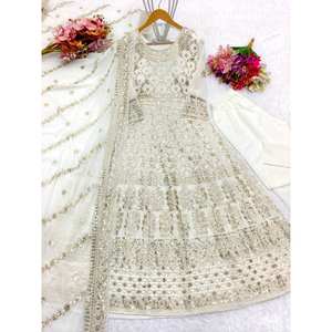 Designer XL Party Wear Anarkali vestido con colgante y Dupatta - Product Image 2