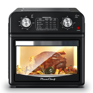 Horno de Encimera de 12.5 Pulgadas, 7 en 1, con Convección, 1500 W, 5 Menús Preestablecidos para Hornear Pizza, Asar, Grillar, Tostar, Deshidratar y Descongelar - Product Image 1