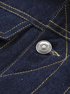 Wholesale Men Winter Sherpa <b>Lined</b> Denim Jacket Casual Fleece Thicken Warm Outerwear Vintage Denim <b>Coat</b> Custom Logo OEM ODM - Product Image 5