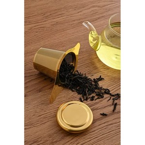 New Arrival Brass Tea <b>Strainer</b> with Wooden Handle Metal Infuser Durable Reusable <b>Colander</b> for Herbal Tea and Spices - Product Image 6