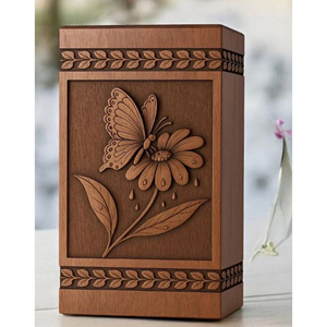 Wooden Cremation Urn with Sliding Lid Design Wholesale Eco Wooden Urns for Export urn by AYAANS - Product Image 3