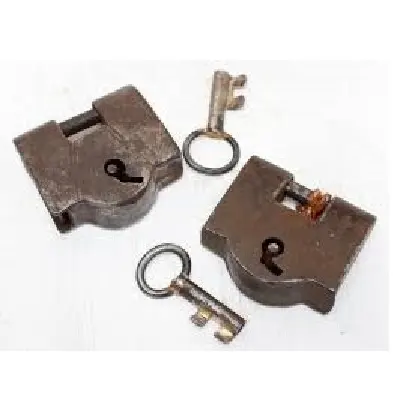 Gehard Lock Sterkste Lock Ooit Pad Lock Hangslot In Antieke Kleur Met Twee Sleutels 3 Ijzeren Sleutels In; 34648 Doos Etc Hoge Veiligheid