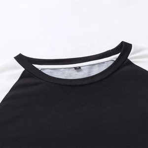 Vente en gros de t-shirts à col rond pour hommes 100% coton, pull uni imprimé de logo personnalisé, col rond, manches courtes, tricoté de grande taille - Product Image 3