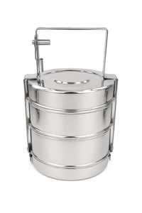 Premium Multi-Tier Stainless Steel 4-Compartment Leakproof <b>Stackable</b> Dishwasher Safe Bento <b>Box</b> Portable Food <b>Storage</b> Heavy <b>Box</b> - Product Image 4