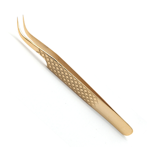 New Style Wholesale Stainless Steel Premium Quality Durable High-Precision Eyelash Tweezer Sets Straight and Curved Tweezers - Product Image 1