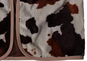 Chaleco de Cuero Genuino de Vaca Natural Personalizado para Hombre, Sin Mangas, de Alta Calidad, con Pelo de Vaca - Product Image 5