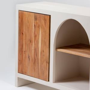 Aparador Arqueado de Madera Vandana Arista Lyra para Interiores Modernos y Elegantes, Ideal para Interiores y Exteriores - Product Image 6