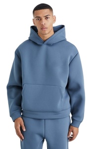 Survêtement d'entraînement hivernal 2-en-1 respirant en molleton à capuche, coupe ample et décontractée, style streetwear, pour hommes, vente en gros, personnalisable - Product Image 5