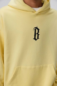 French Terry Solid Polyester/Cotton 320g Oversized Hoodie for Men Pockets Eco-Friendly Winter Unlined Wholesale Streetwear - Product Image 2
