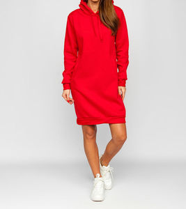 <b>Women</b> Eco-Friendly Lined <b>Long</b> <b>Hooded</b> <b>Cardigan</b> Sweatshirt Solid Design Fleece Casual Streetwear Oversized Longline Fit Full - Product Image 3