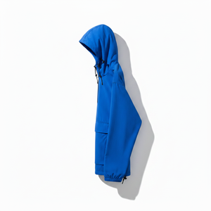 Custom <b>Men's</b> Lightweight <b>Half</b> <b>Zip</b> Anorak Windbreaker <b>Jacket</b> Waterproof Outdoor Pullover Streetwear Hooded Windcoat with Pocket - Product Image 2