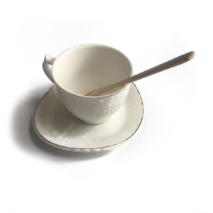 Cuillère à café en bois mince avec logo gravé, 13,5x1,5 cm, finition miroir - Product Image 4