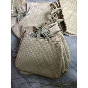Handicraft Seagrass Woven Straw Tote <b>Beach</b> <b>Bag</b> All Sizes Durable Waterproof Casual with Two Handles Open Vietnam Factory - Product Image 5