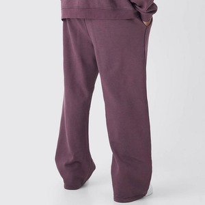 Pantalones de chándal de algodón personalizados para hombre 2026, de felpa gruesa con estampado, de pierna recta y cintura elástica. - Product Image 2