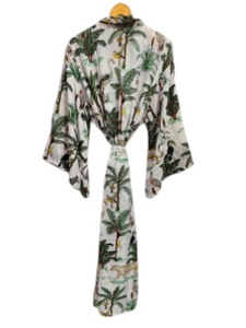 Robe longue kimono en soie Bridel, patchwork, pour couvrir le bikini, vêtement de nuit, kimono en sari indien vintage recyclé fait main - Product Image 6