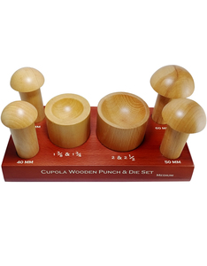 Wooden Dapping <b>Doming</b> Block And Punches Set Of 7 Sizes With Steel Plate Wood Forming Metal Shaping Jewelry Making Tools - Product Image 4