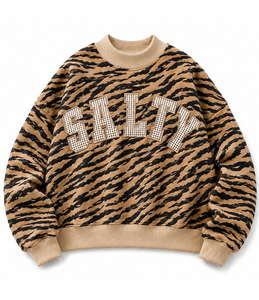 Sudadera Oversize de Algodón con Cuello Alto para Mujer OEM, Aplique de Letras a Cuadros Personalizado, Proveedor Mayorista - Product Image 6